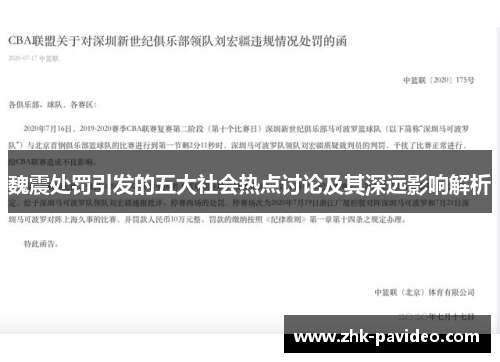 魏震处罚引发的五大社会热点讨论及其深远影响解析
